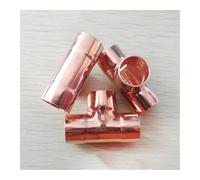 28.6mm Inner Dia x1mm Thickness Copper Equal Tee Socket Weld End Feed Coupler Plumbing Fitting Water Gas Oil