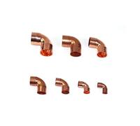 28.6mm Inner Dia x1mm Thickness Scoket Weld Copper End Feed 90 Deg Elbow Coupler Plumbing Fitting Water Gas Oil