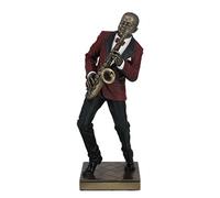 28,9 cm Saxophone Player Cold cast statue figurine, color bronzo