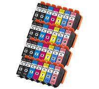 28 Cartucce d'inchiostro (Set+Bk) per Epson Expression Photo XP-8500 & XP-8505