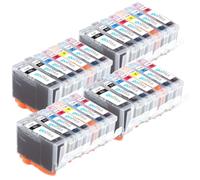 28 Cartucce d'inchiostro per rimpiazzare Canon PGI-5 & CLI-8 Bk C M Y PC PM