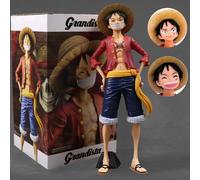 28 cm One Piece Anime Figure Confident Smiley Rufy Tre forme Face Changing Action Figurine Doll PVC Modello Giocattoli Collezione Regali