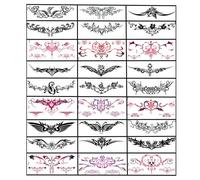 28 fogli di tatuaggi temporanei sexy adesivi per tatuaggi per addome in vita impermeabile adesivi per tatuaggi da donna ideali per feste di addio al nubilato per donne e ragazze tatuagg