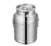 28 litri 7,8 galloni in acciaio inox latte lattina secchio latte secchio vino secchio secchio grande capacità latte lattina tote brocca con coperchio sigillato e maniglia per il trasporto