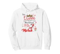 28 Marzo Compleanno Questa Regina è Nata Il 28 Marzo Felpa con Cappuccio
