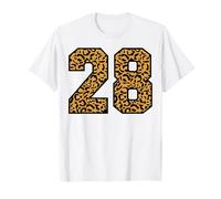 28 Numero Leopard Twenty-Eight Team Sports Varsity Matching Maglietta