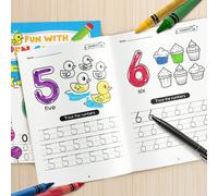 28 pagine Quaderno riutilizzabile per esercizi di scrittura a mano, libro di esercizi di matematica, set di quaderni per esercizi magici, articoli di cartoleria per studenti, idea regalo per il ritorn