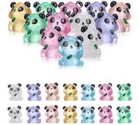 28 Pcs Mini Statuette Di Panda Figurina Miniatura Figurine Animali