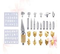 28 Pcs Punte Per Saldatore Stagno Punta Strumenti La Combustione Del Legno
