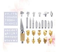 28 Pcs Punte Per Saldatore Stagno Strumenti La Combustione Del Legno