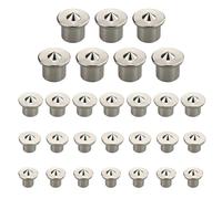 28 Pezzi Carbonio Strumento Marcatura 6/8/10/12 mm,Punte di centraggio per tasselli,Spina Centraggio in Acciaio Perno Posizionamento Mobili,Legno Perno Tenone Centri Set