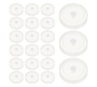 28 Pezzi Coperchio per Germinazione per Barattolo 63mm in Plastica | Rete Micromesh, Chiusura a Scatto, Finestra Trasparente, per Grano in Casa
