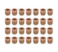 28 Pezzi Dadi Filettati Per Legno, M8x13mm Dadi Ad Inserti A Bussola Esagonale