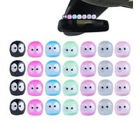 28 Pezzi Di Colorati Ornamenti Per Auto Elf Luminose, Ornamenti Mini In Resina Creativi Creativi, Decorazione Dei Cartoni Animati Del Dashboard Artigianale Fai -Da -Te.