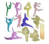 28 Pezzi Inserti Per Decorazione Torta, Decorazioni Glitter Per Torta Per Ragazze, Inserti Per Decorazione Torta Per Ragazze Ginnastica, Articoli Per Feste
