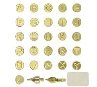 28 pezzi punta per saldare lettere, punte per bruciare con lettere, lettera con punta per legna, con 2 trucioli di legno quadrati arrotondati, per fai da te, artigianato, intaglio