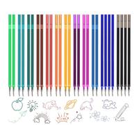 28 Pezzi Refill per Penna Gel Cancellabile,compatibili con Legami,Penne Cancellabili Ricariche,mine di ricambio cancellabili,Altezza 13 cm,Punta 0,7 mm,Inchiostro Termosensibile,per Appunti