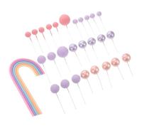 28 Pezzi Set Decorazioni Torte Arcobaleno Palloncini