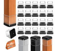 28 Pezzi Tappi per Sedie, Gommini per Sedie Rotondi, Protezioni per Tappeti per Gambe