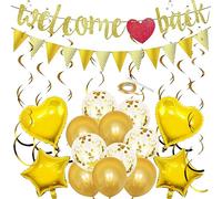 28 Pezzi Welcome Back Welcome Baby Bentornata Palloncini Welcome Home per La Decorazione Dell'aula Scolastica Decorazione Della Festa di Casa E Decorazione Della Festa di Benvenuto