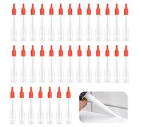 28 Ugelli Silicone per Cartucce, Puntali Trasparenti di Ricambio