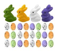 28 Uova Di Pasqua In Schiuma Assortite | Di Coniglietto Pasquale | Decorazione Per Imbottiture Per Calze Del Festival Di Primavera | Regalo Coniglietto Di Pasqua | Kit Per Decorare Le Uov