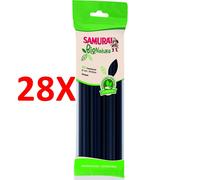 28 X Samurai Bio Nature 40 Cannucce Nere Dritte 21 Cm X 6 Mm Biodegradabile Com