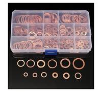 280/200/120 100pcs Rame Sigillante Guarnizione solida Lavatrice Sump Plug Olio Compatibile con Barca Crush Flat Seal Anello Accessori hardware(280Pcs M5-M20)