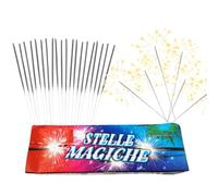 280 Candeline Magiche 17cm Scintille Luminose - Kit 2 Confezioni da 140 Bastoncini Scintillanti - Perfette per Matrimonio, Compleanno, Capodanno, Feste All'aperto e Party - Cat.1 (F1)