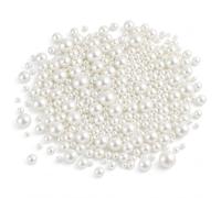280 perline galleggianti per vasi, perle decorative bianche per decorazione | Perline senza foro in 8 misure da 6 a 20 mm, per riempire vasi, decorazioni da tavolo, candele galleggianti, matrimoni