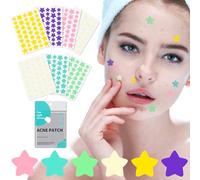 280 Pezzi Cerotti Brufoli Stella, dellyy Invisibile Pimple Patch, Hydrocolloid Patch Brufoli, Naturale Acne Patch con Olio melaleuca, Centella Asiatica, Cerotti Brufoli Impermeabili e Traspiranti