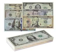 280 Pezzi Prop Money,Soldi Falsi Banconote da un Dollaro,Denaro di Scena,Soldi Finti da un Dollaro per Bambini,Giochi,Feste di Nozze,Oggetti di Scena,Film di Gioco -40 x 1$,2$,5$,10$,20$,50$,100$