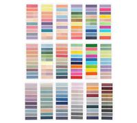 2800/3600Pcs Adesivi colorati Etichette PET Note appiccicose Bandiere Segnapagina Scrivibile File Tabs Adesivi Schede Colore Marker Adesivo per Pagina