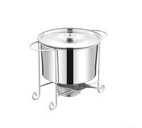 2800 ml rotondo in acciaio inox coperchio caldo pentola calda catering scalda progettato per buffet ed eventi ristorazione servizio con multifunzionale pasto clip (A)
