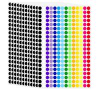 2800 pezzi/set adesivi punti 12, 7 mm 14 colori adesivi prezzo piccolo per la vendita di garage, documenti di classificazione per la cucina dell'ufficio per l'aula dei bambini