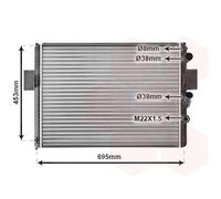 28002061 VAN WEZEL Radiatore, Raffreddamento motore per IVECO