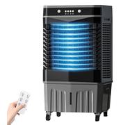 2800CFM Swamp Cooler con telecomando, 8.2 Gal Raffreddatore d'aria evaporativo portatile, timer 12H, 3 velocità, ruote rotanti, oscillazione 120 ° per raffreddamento ambiente