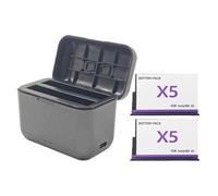 2800mAh Batteria Ricaricabile per insta360 X5 Dual Slot Caricabatteria Set Azione 360 Batteria Per Insta X5 Accessori Della Macchina Fotografica