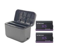 2800mAh Batteria Ricaricabile per insta360 X5 Dual Slot Caricabatteria Set Per Insta 360 X5 Accessori Macchina Fotografica Batteria Azione