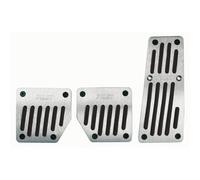 SET 3 PEDALI SPORTIVI COPRIPEDALI PER AUTO IN ALLUMINIO RACING TUNING PEDALIERA