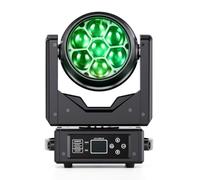 280W Luce da Palco Testa Mobile LED RGBW Moving Head con DMX512,Effetti Wash/Fascio/Vortice/Caleidoscopio/Messa a Fuoco Elettronica,Luce Discoteca per DJ Party Bar Club Natale Feste