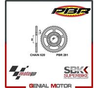 281 38 C45 Corona PBR Passo 520 - 38 Denti per GILERA SP-01 1988 > 1992