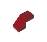 28192 Mattoncini Pendio 1x2 Pannello Liscio Inclinato, 50 Pezzi GDS-1484-compatibile con Lego Mattoncini da Costruzione, Colore:Rosso scuro 154