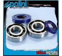 282.0002 KIT CUSCINETTI PARAOLI ALBERO POLINI MBK EQUALIS 50 20-47-14 C4 ACCIAIO