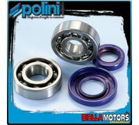 282.0006 KIT CUSCINETTI PARAOLI ALBERO POLINI PIAGGIO VESPA 125 2T PK CONO 20 -
