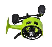 28300FP Quick Release Ice Fishing Reel Destra Recuperare, 3.2: 1 Gear Ratio 3+1 Cuscinetti a Sfera, Lega di Alluminio Bobina Verde Freeze Design