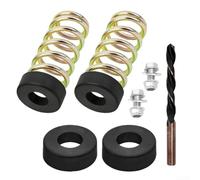 283516 Molla sedile a compressione e 422127-4 montaggio con bulloni, dadi rondelle e punta da trapano per trattori tosaerba TS142
