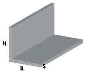 28384 Q.TA' 5 PROFILO ARGENTO H.200 CM ANGOLARE 15X15X1 MM