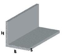 28385 Q.TA' 5 PROFILO ARGENTO H.200 CM ANGOLARE 20X20X1 MM