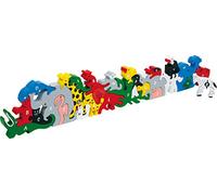 2841 Lettere e numeri a motivi «Animali» small foot, per imparare facilmente le lettere dell'alfabeto ed i numeri, a partire da 5 anni in su